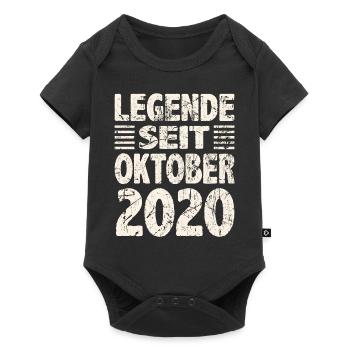 Oktober 2020 Legende seit 3 Jahren Mann Frau - Baby Premium Kurzarmbody - Schwarz - Vorne
