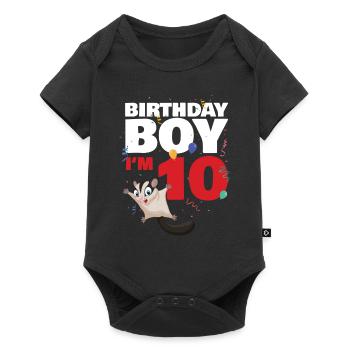 Birthday girl in 11 Sugar Glider - Baby Premium short-sleeve bodysuit - black - Front