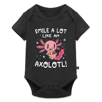 Smile A Lot Like An Axolotl Aquatic Animal - Baby Premium short-sleeve bodysuit - black - Front