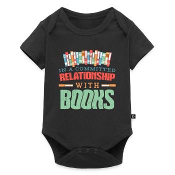 Bookworm Reading Librarian Librarian Librarian - Baby Premium short-sleeve bodysuit - black - Front