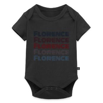 Vintage Italy Stadt - Retro Florence - Baby Premium Kurzarmbody - Schwarz - Vorne