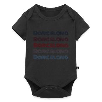 Vintage Spain City - Retro Barcelona - Body à manches courtes Premium Bébé - noir - Devant