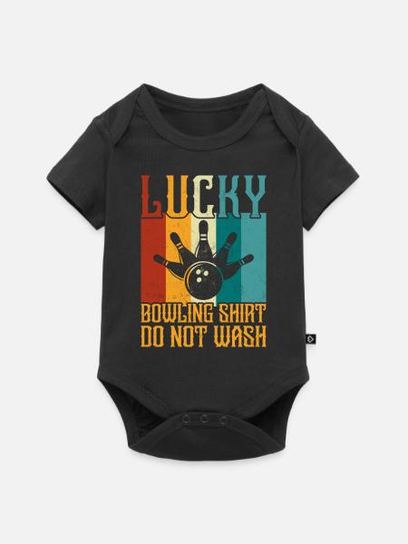 Bowling - Baby Premium Kurzarmbody - Schwarz