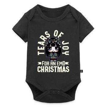 Tears of Joy for an Emo Christmas Emocore - Baby Premium short-sleeve bodysuit - black - Front