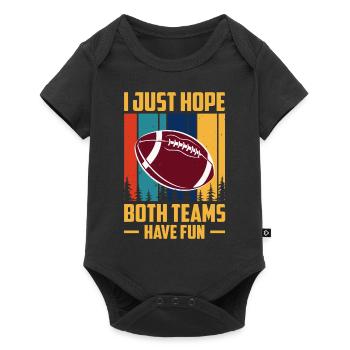 Football - Baby Premium short-sleeve bodysuit - black - Front