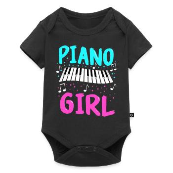 Piano Klavier Pianiste Instrument - Body à manches courtes Premium Bébé - noir - Devant