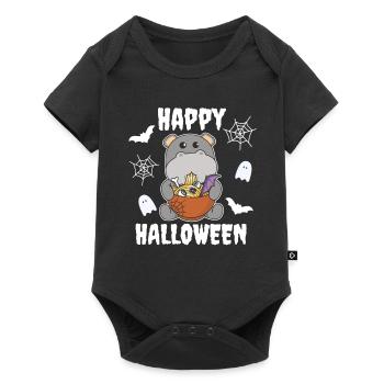 Nouilles Nouilles japonaises Halloween Hippo Ramen - Body à manches courtes Premium Bébé - noir - Devant