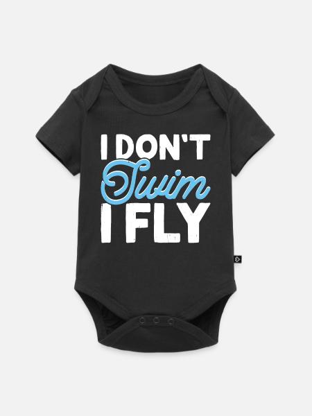 Schwimmen Schwimmer - Premium kortærmet baby-body  - sort