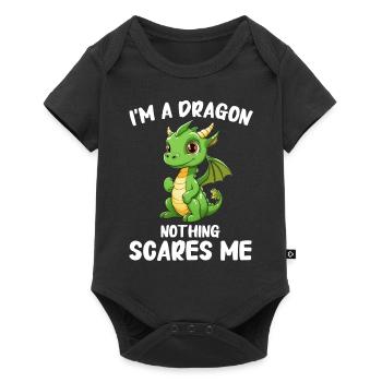 Dragon Mystic Dragon Fantaisie - Body à manches courtes Premium Bébé - noir - Devant