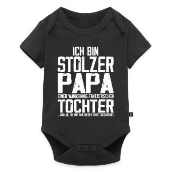 Papa & Tochter - Body à manches courtes Premium Bébé - noir - Devant
