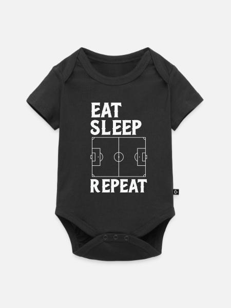 Fußball - Premium kortærmet baby-body  - sort