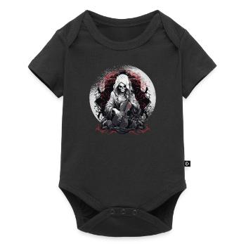 Cello player, cellist-musician, collo music - Baby Premium short-sleeve bodysuit - black - Front