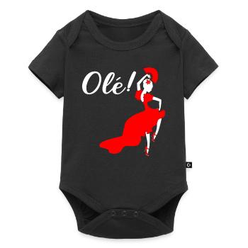 Spanien Flamenco Flamenco -Tänzer - Baby Premium Kurzarmbody - Schwarz - Vorne