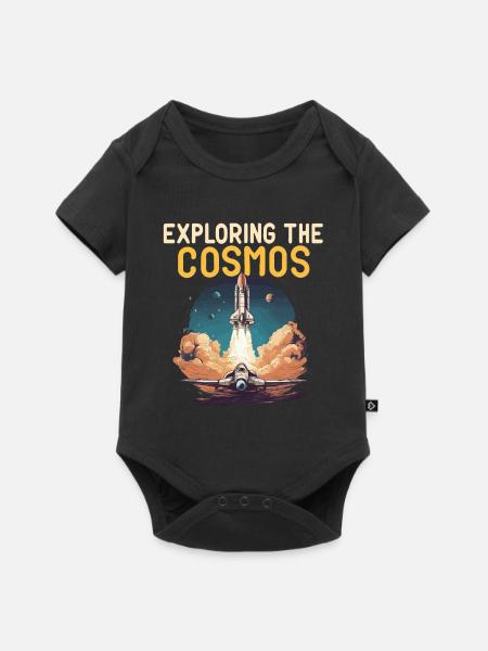 EXPLORING THE COSMOS - Baby Premium Kurzarmbody - Schwarz