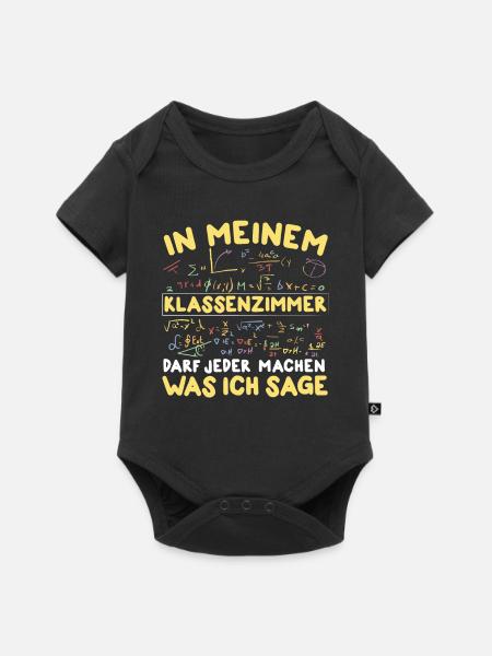 Lehrer Lehrerin Schule Klassenzimmer - Baby Premium Kurzarmbody - Schwarz