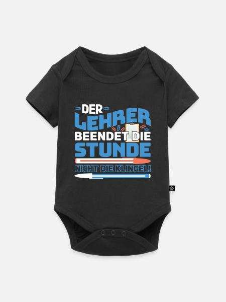 Lehrer Lehramt Student - Baby Premium Kurzarmbody - Schwarz