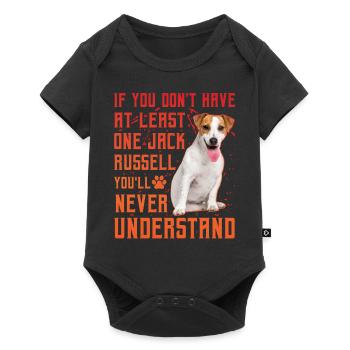 Jack Russell - Baby Premium short-sleeve bodysuit - black - Front