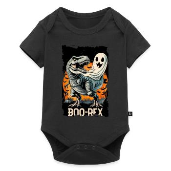 Halloween Dinosaur Dino T-Rex Boo - Baby Premium short-sleeve bodysuit - black - Front