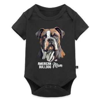Chien bouledogue américain - Body à manches courtes Premium Bébé - noir - Devant