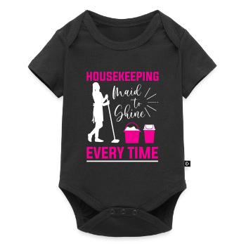 Semaine d’appréciation pour l’entretien ménager - Body à manches courtes Premium Bébé - noir - Devant