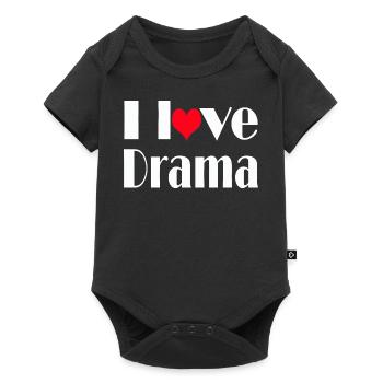 I Love Drama Quote Teacher and Student Design - Baby Premium short-sleeve bodysuit - black - Front