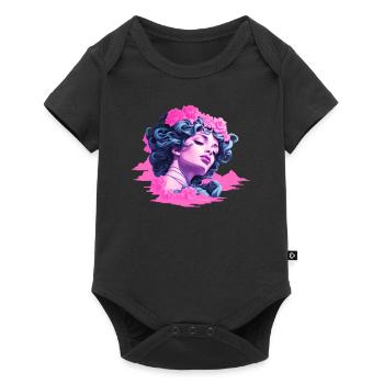 Vaporwave Aesthetics Woman - Baby Premium short-sleeve bodysuit - black - Front