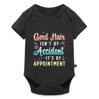 Coiffeur Les bons cheveux ne sont pas par hasard la coiffure - Body à manches courtes Premium Bébé - noir - Devant