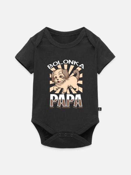 Bolonka Papa - Bolonka Zwetna - Baby Premium Kurzarmbody - Schwarz