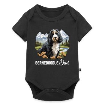 Dog Bernedoodle - Baby Premium short-sleeve bodysuit - black - Front