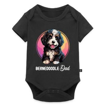Dog Bernedoodle - Baby Premium short-sleeve bodysuit - black - Front
