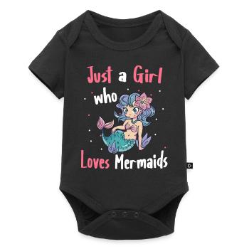 Mermaid Fable Mermaids Conte de fées - Body à manches courtes Premium Bébé - noir - Devant
