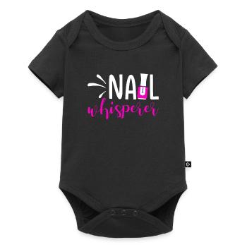 Nail Tech Maniküre Nail Technikerin - Baby Premium Kurzarmbody - Schwarz - Vorne