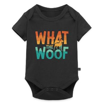 Dresseur de chiens d’assistance Qu’est-ce que le chien de thérapie Woof - Body à manches courtes Premium Bébé - noir - Devant