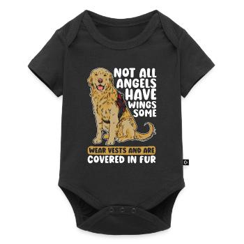 Service Dog Trainer Not All Angels Have Dog Owner - Baby Premium short-sleeve bodysuit - black - Front