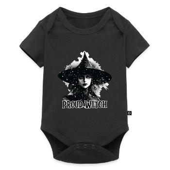 Witch, Proud Witch, Halloween - Baby Premium short-sleeve bodysuit - black - Front
