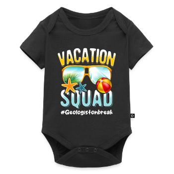 Geologist Vacation Squad #Geologistonbreak - Baby Premium short-sleeve bodysuit - black - Front
