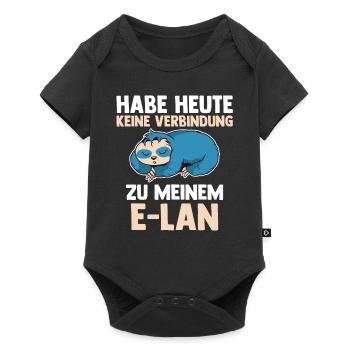 Faultier Habe Heute Keine Verbindung Zu Meinem E-L - Baby Premium Kurzarmbody - Schwarz - Vorne