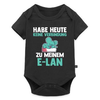 Koala Habe Heute Keine Verbindung Zu Meinem E-Lan - Baby Premium Kurzarmbody - Schwarz - Vorne
