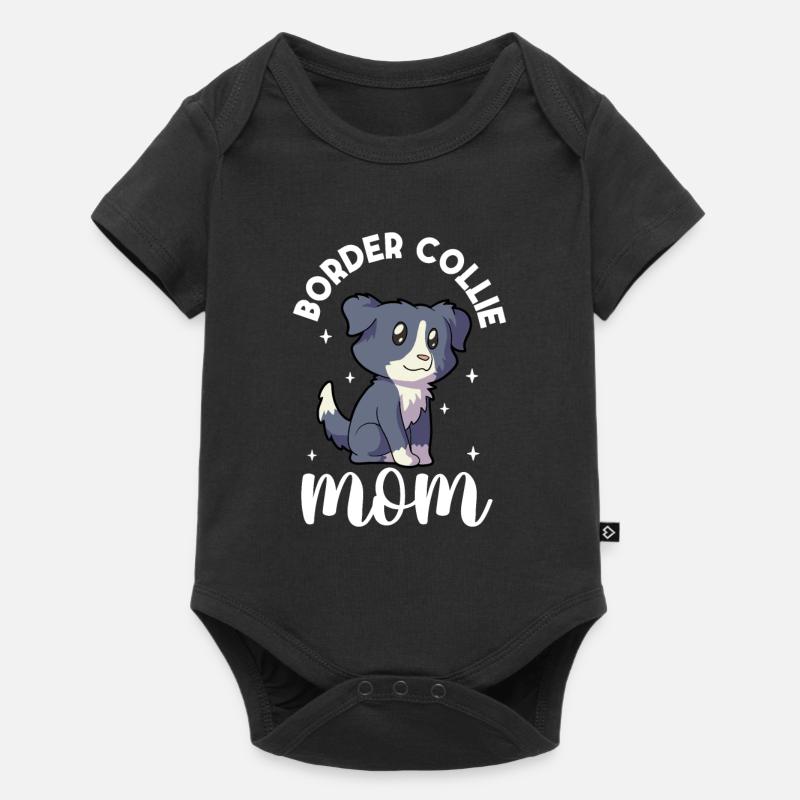 Border Collie Maman - Border Collie - Body à manches courtes Premium Bébé - noir