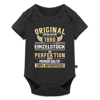 Jahrgang 1990 Geschenkideen - Baby Premium Kurzarmbody - Schwarz - Vorne