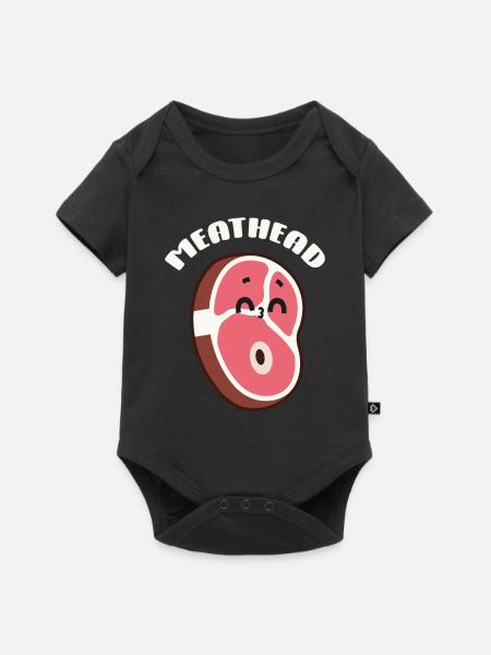 Steak - Baby Premium Kurzarmbody - Schwarz