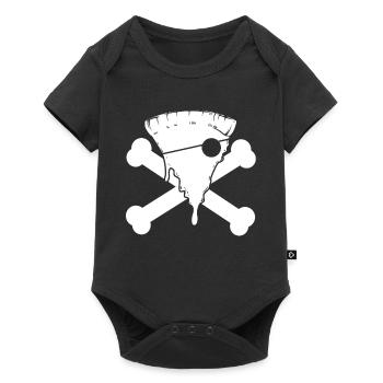 Pizza Pirate - Baby Premium short-sleeve bodysuit - black - Front