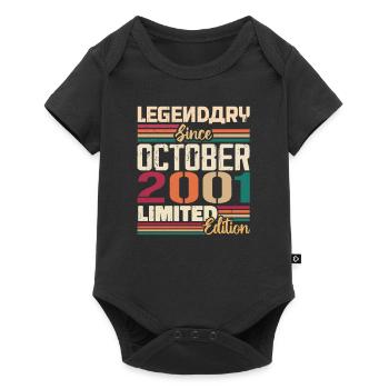 Octobre 2001 Millésime - Cadeau d’anniversaire 2001 - Body à manches courtes Premium Bébé - noir - Devant