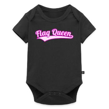 Flag Football Queen Players Girls Women - Baby Premium short-sleeve bodysuit - black - Front