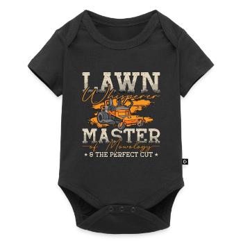 Landscaper Lawn Whisperer Master Of Mowology Mower - Baby Premium short-sleeve bodysuit - black - Front