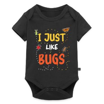 Biologie de l’entomologiste des insectes - Body à manches courtes Premium Bébé - noir - Devant