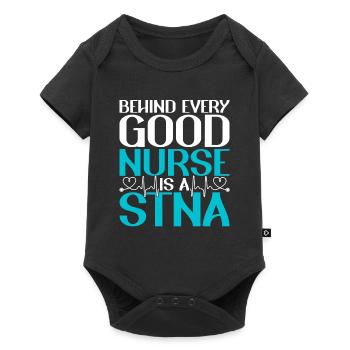 geriatric care assistant geriatric care assistant - Baby Premium short-sleeve bodysuit - black - Front