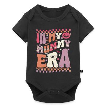 Halloween kostume Mama Era Mummy - Premium kortærmet baby-body  - sort - Foran