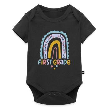 Première année, 1ère équipe, professeur arc-en-ciel - Body à manches courtes Premium Bébé - noir - Devant