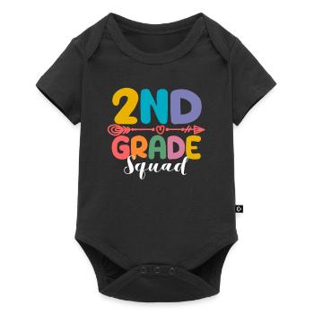 2nd Grade Squad Second Teacher Student 100th Day - Baby Premium short-sleeve bodysuit - black - Front